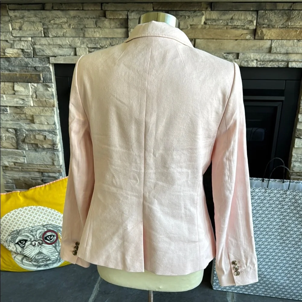 Banana Republic Pink Tailored Blazer with Notched Lapels - Picture 3 of 13